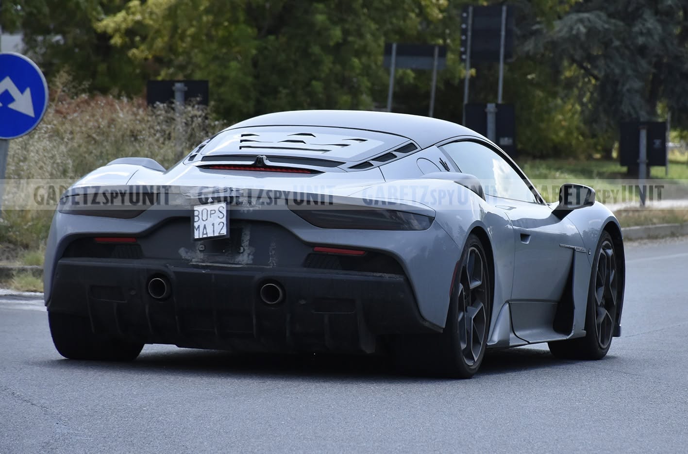 Maserati GT2 Stradale 2027, foto spia posteriore