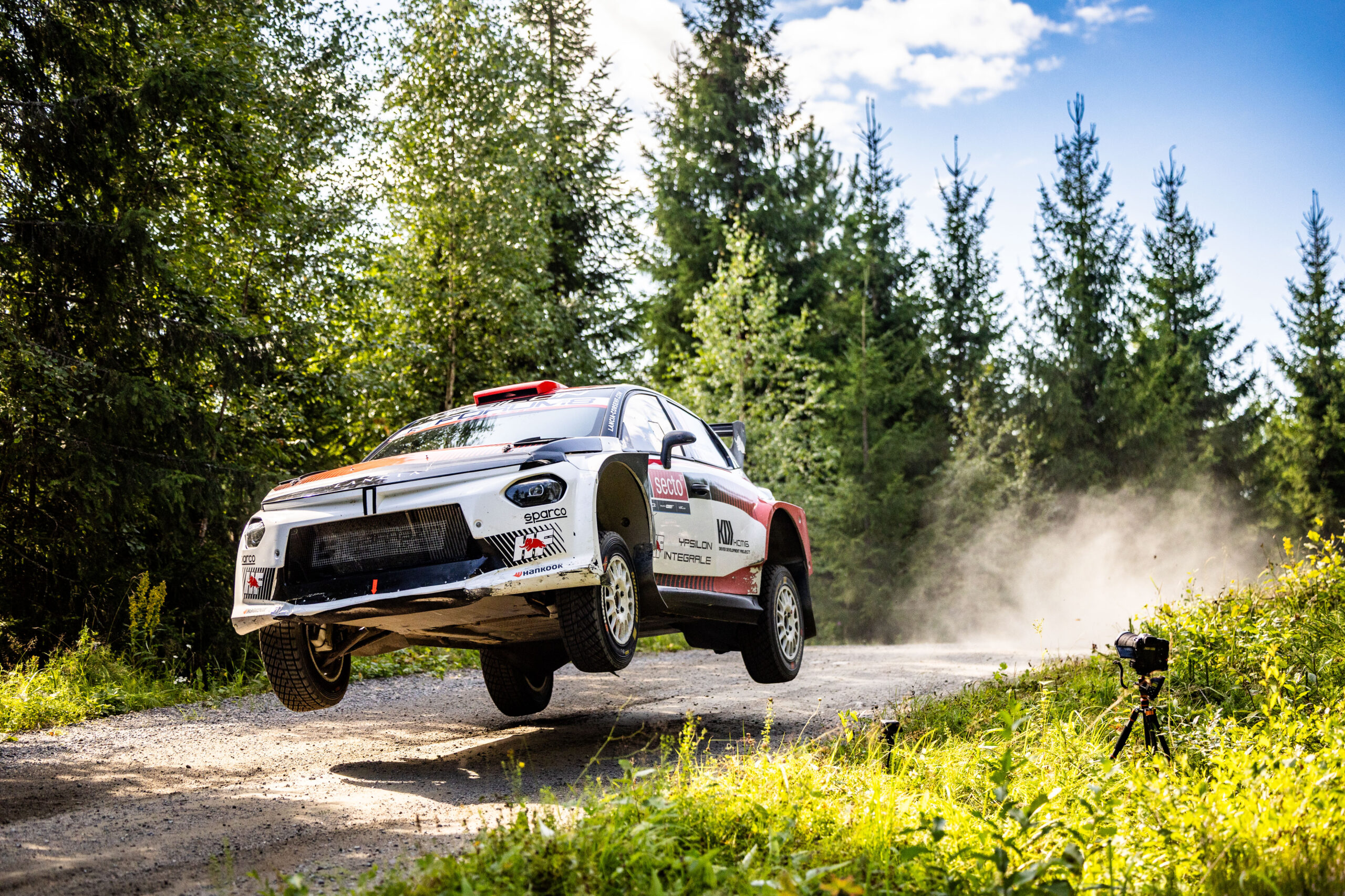 Lancia Ypsilon Rally2 HF Integrale al Rally Finland 2026