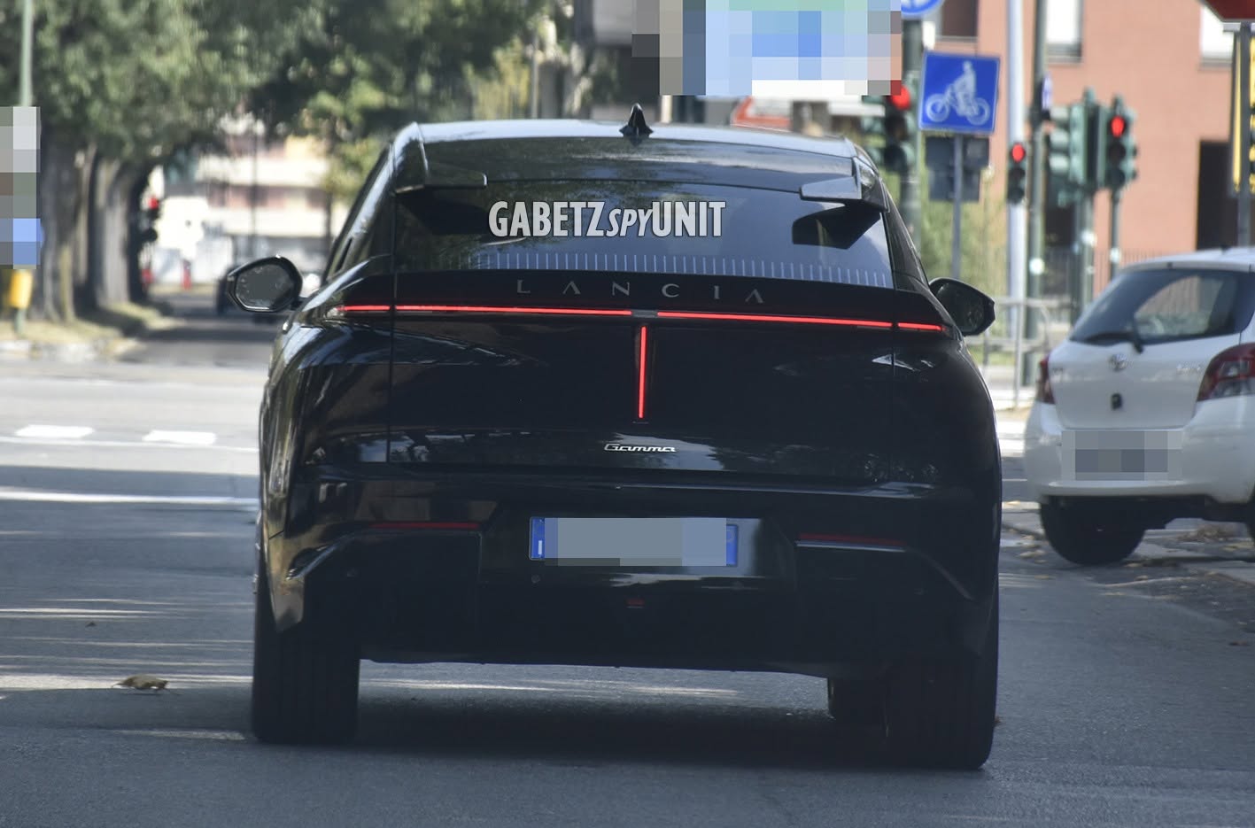 Lancia Gamma vista posteriore badge Gamma
