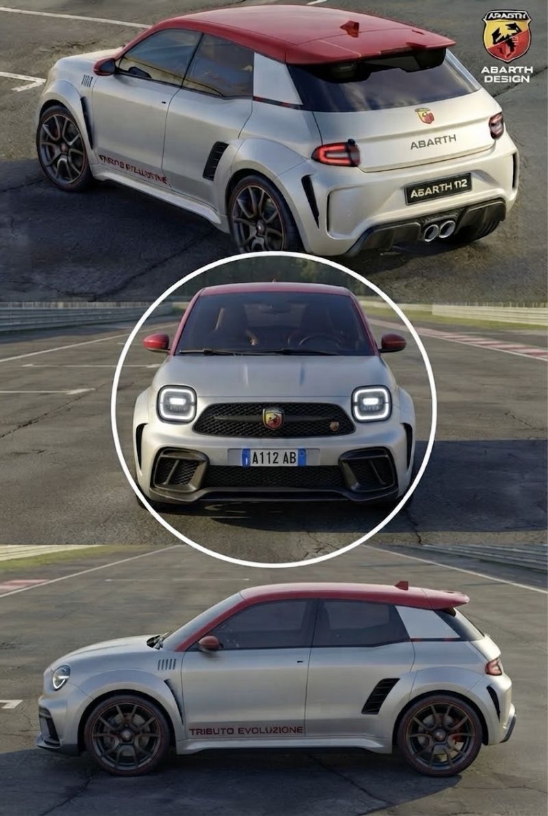 A112 Abarth Tributo Evoluzione: il render di AB Motors