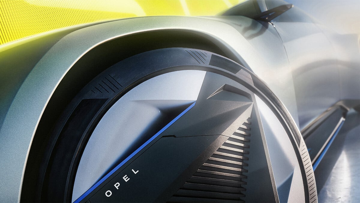 Opel STX Concept, dettaglio del cerchio a 3 sezioni
