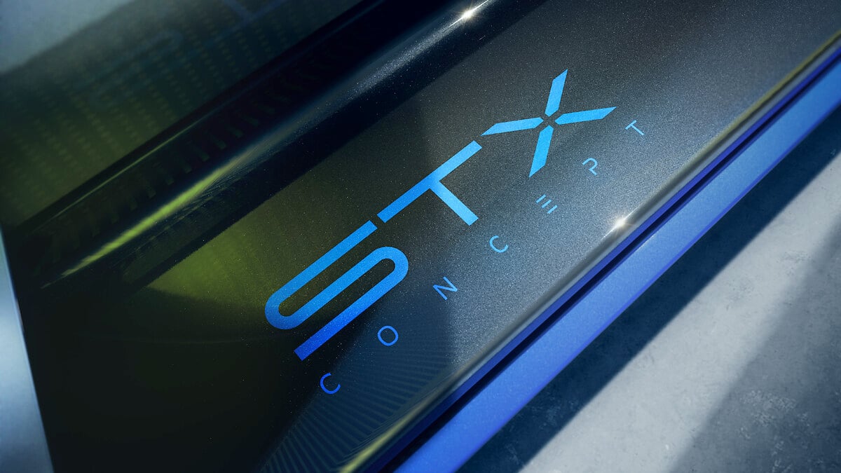 Opel STX Concept, dettaglio della scritta laterale