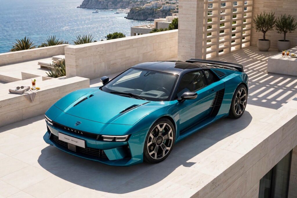 Lancia Beta Montecarlo 2027, il render che la fa rinascere