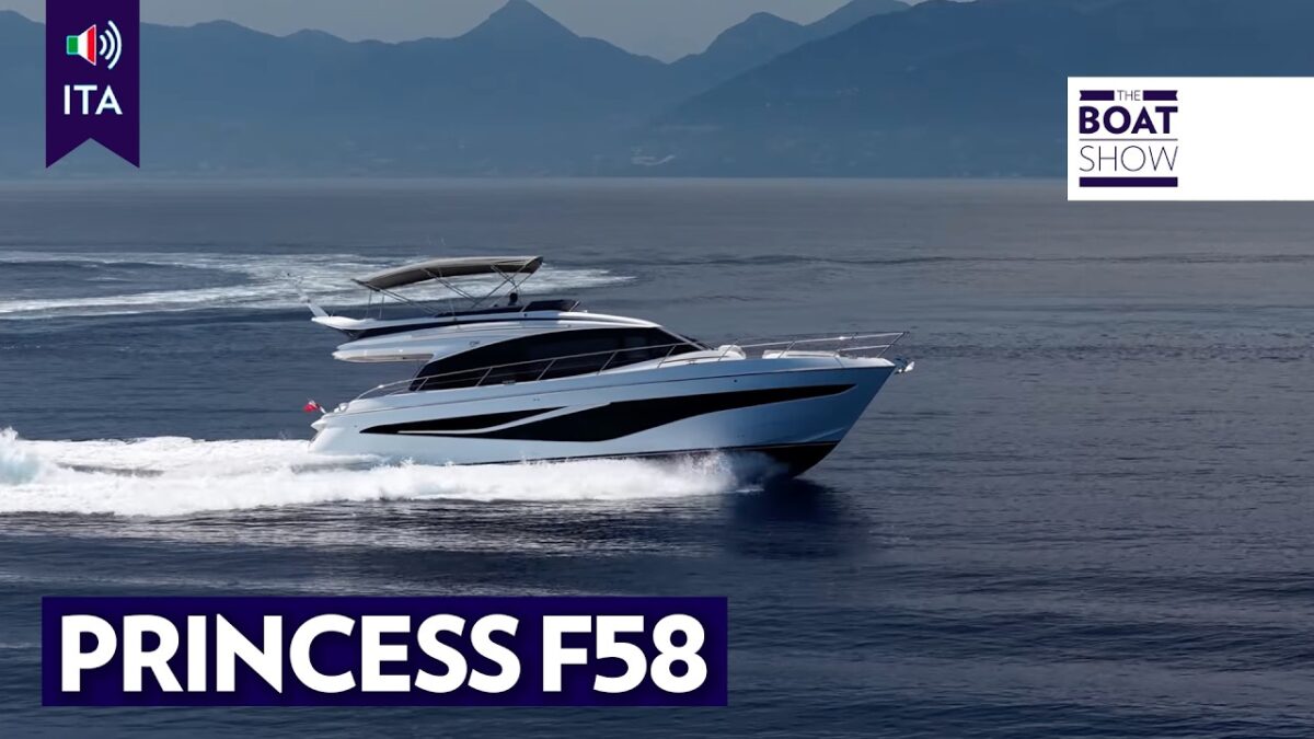 Princess F58: yacht tour completo e prova in mare